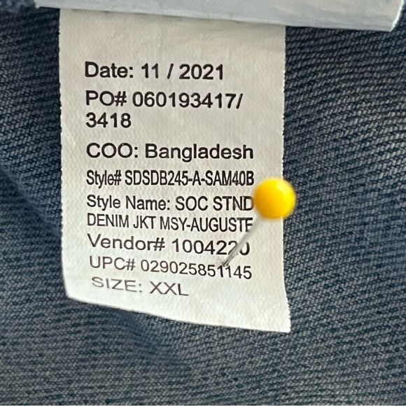 Social Standard by Sanctuary Denim Jean Jacket Blue Cotton Blend - Picture 10 of 10